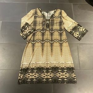 Snake-skin tunic dress